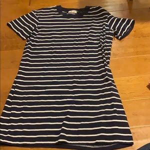 Madewell navy striped dress